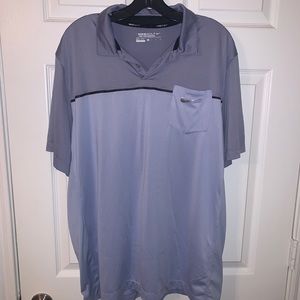 MENS NIKE GOLF DRI-FIT TOUR PERFORMANCE GRAY POLO GOLF SHIRT SIZE XL